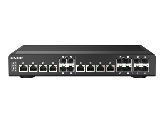 QNAP QSW-IM1200-8C 8 порта 10GbE SFP+/RJ45 комбиниран 4 порта 10GbE SFP+ управляван суич Marvell 98DX8312