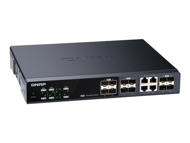 QNAP QSW-M1204-4C Управляван комутатор 12 порта на 10GbE порт скорост 8 порта SFP+ 4 порта SFP+/ NBASE-T