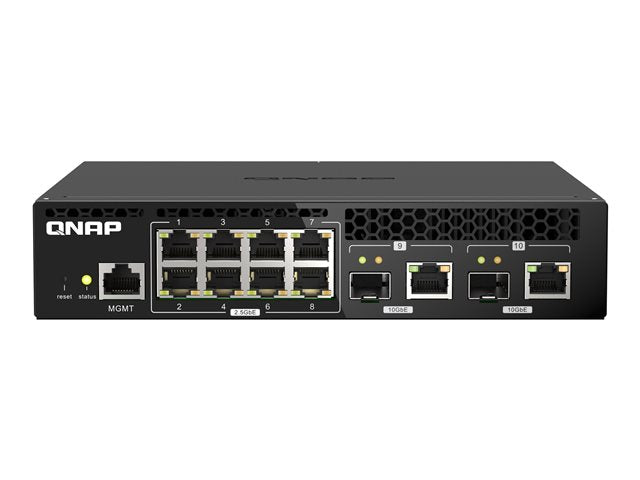 QNAP QSW-M2108R-2C 8x 2.5GbE 2x 10GbE SFP+ NBASE-T Combo уеб управляван комутатор