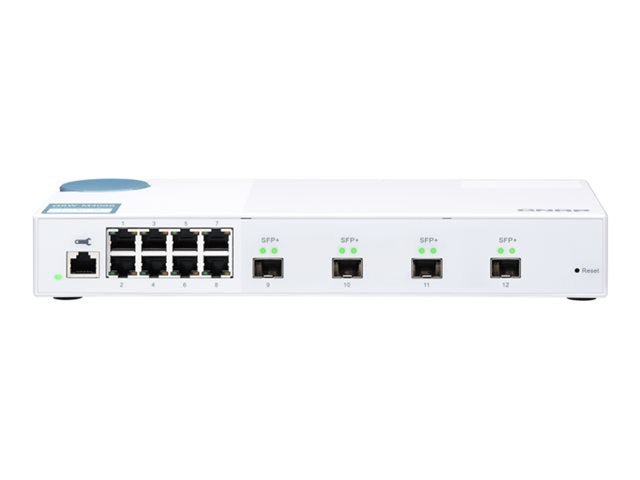 QNAP QSW-M408S 8 порта 1Gbps 4 порта 10GbE SFP+ Уеб управляван комутатор