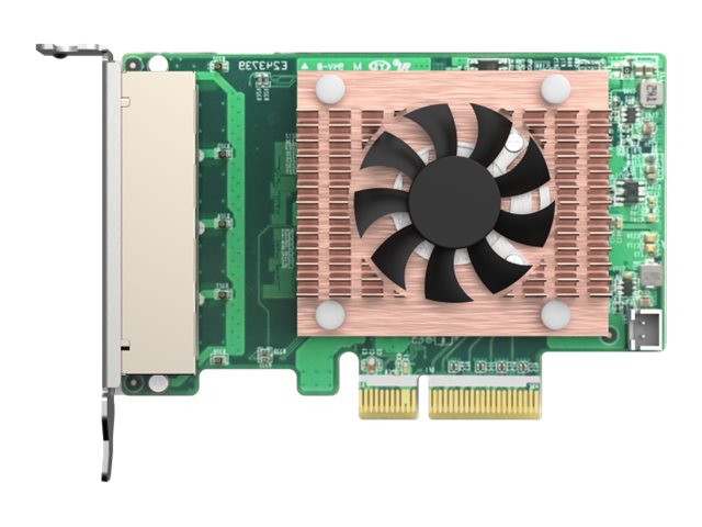 QNAP Quad port 2.5GbE 4-скоростна мрежова карта за компютър/сървър или NAS с PCIe слот