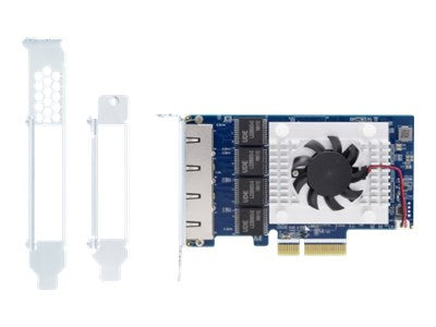 QNAP QXG-5G4T-111C Quad-Port 5GbE Multi-Gig разширителна карта Aquantia AQC111C Gen3 x 4 Low Profile