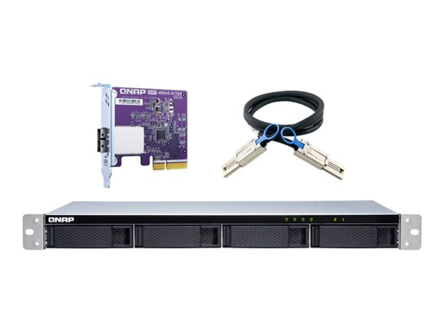 QNAP TL-R400S 4-bay 1U rackmount SATA JBOD разширителен модул
