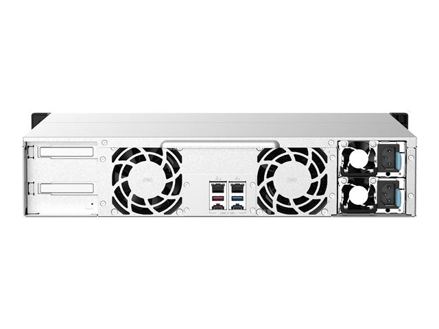 QNAP 12-bay Rackmount NAS AMD Ryzen V1000 серия V1500B 4C/8T 2.2GHz 8GB DDR4 RAM 2x2.5GbE LAN опция 10GbE & M.2 NVMe/SATA