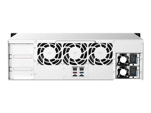 QNAP 16-bay Rackmount NAS AMD Ryzen V1000 серия V1500B 4C/8T 2.2GHz 16GB DDR4 RAM 2x2.5GbE LAN опция 10GbE & M.2 NVMe/SATA