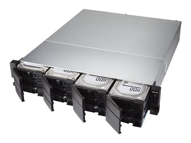QNAP TS-h1283XU-RP-E2136-128G 12-отделение QTS hero Xeon E-2136 3.3Ghz 128GB RAM 2x1GbE 2x10Gb 500W