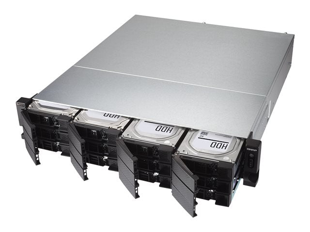 QNAP TS-h1283XU-RP-E2236-32G 12-bay QTS hero Xeon E-2236 3.4Ghz 32GB RAM 4x1GbE 4x10Gb 2x300W