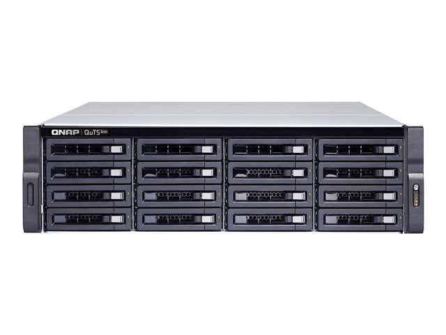 QNAP 16-Bay 3U Rackmount NAS Intel Xeon E-2236 6 ядра/12 нишки 3.4GHz процесор 128GB ECC DDR4 ECC 16x2.5inch/3.5inch SATA