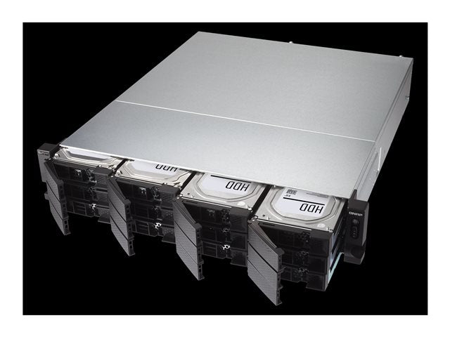 QNAP 12+6 Bay 2U NAS Intel Xeon D-1622 4 ядра/8 нишки 3.2GHz процесор 32GB ECC DDR4 6x2.5inch 12x3.5inch SATA