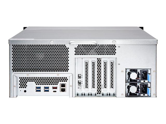 QNAP TS-h2477XU-RP-3700X-32G 24-bay QuTS hero NAS AMD Ryzen 7 3700X 8c 3.6GHz 32GB RAM 2xGbE 2x10GbE USB