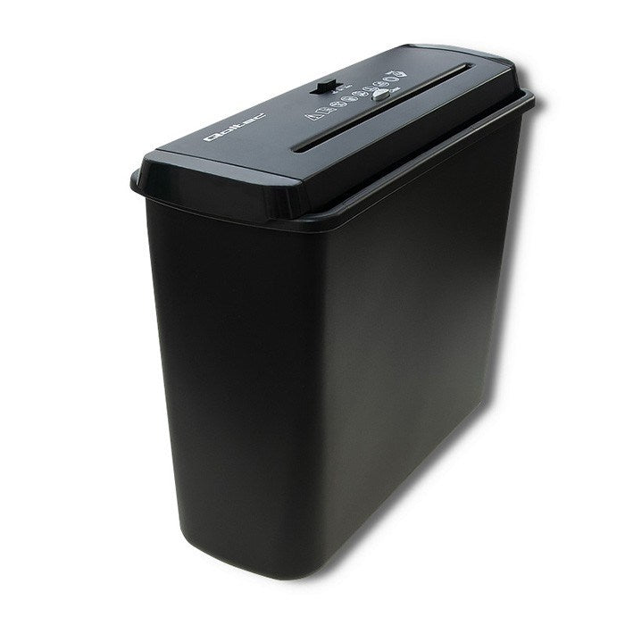 Qoltec 50320 шредер за хартия Раздробяване на ленти 72 dB 22 см Черен