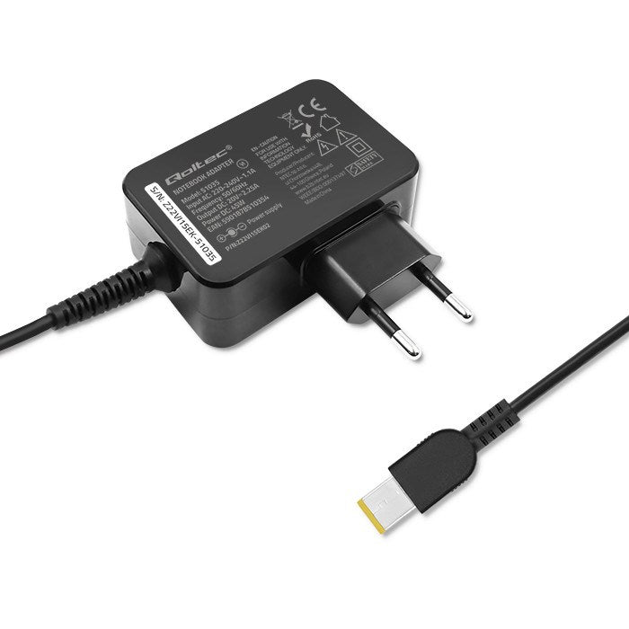 Qoltec 51035 захранващ адаптер/инвертор за вътрешен 45 W черен