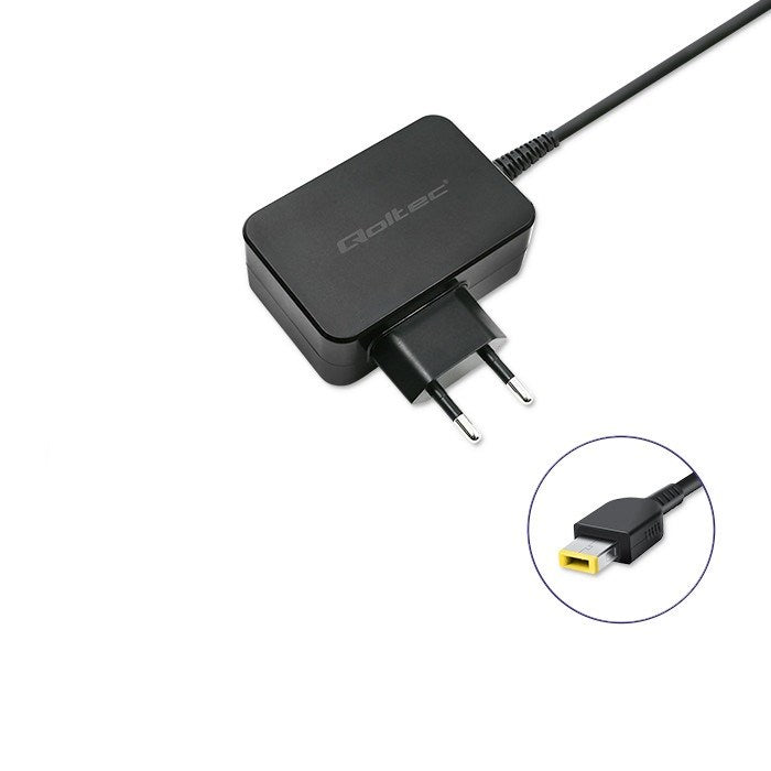 Qoltec 51035 захранващ адаптер/инвертор за вътрешен 45 W черен