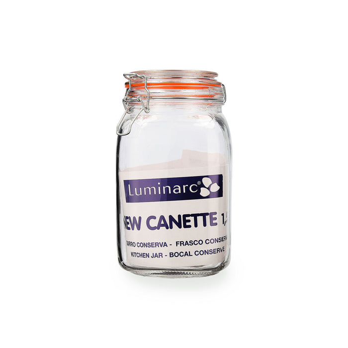 Стъклен Буркан Quid New Canette Прозрачен Cтъкло (1,5L) (Pack 6x)