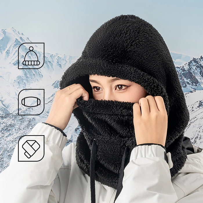 Qunature Arctic Velvet Ski Balaclava Размер L - Черен