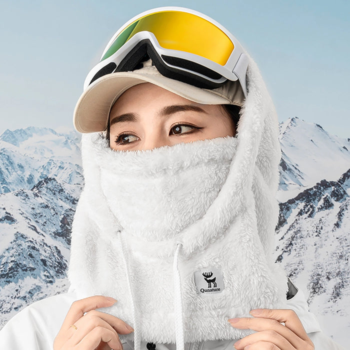 Qunature Arctic Velvet Ski Balaclava Размер L - Бяла