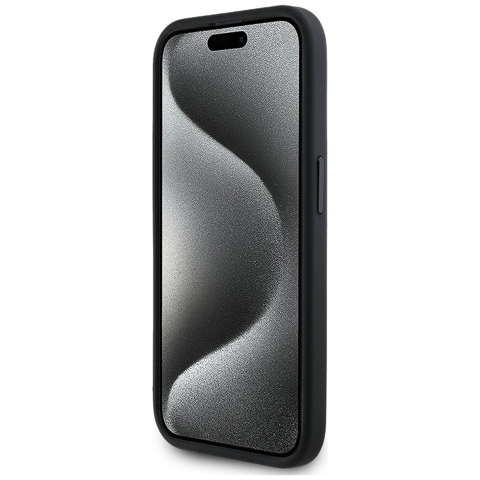 Твърд кожен калъф Red Bull RBHMP15X24PUILVR MagSafe с червен пръстен за iPhone 15 Pro Max 6.7", тъмносин