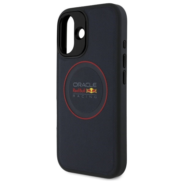 Твърд кожен калъф Red Bull RBHMP16M24PUILVR с Red Ring MagSafe за iPhone 16 Plus 6.7", морско син