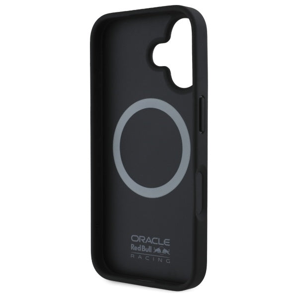 Твърд калъф Red Bull Carbon Fiber Power Bar MagSafe за iPhone 16 Plus 6.7", черен