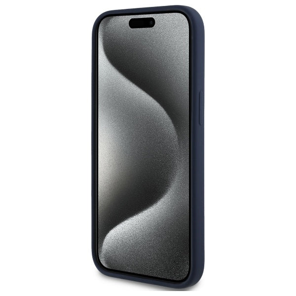 Силиконов твърд калъф Red Bull RBHMP14S24SIILVR MagSafe с Red Ring за iPhone 14 6.1", тъмносин