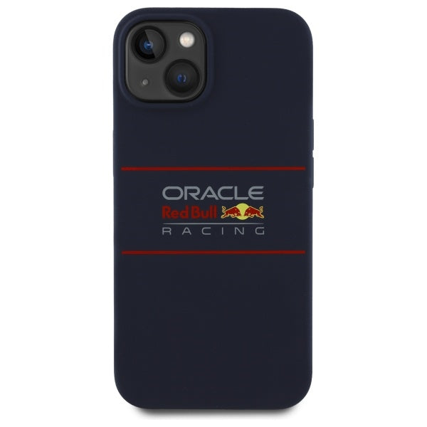 Силиконов твърд калъф Red Bull RBHMP14S24SIHSRV MagSafe за iPhone 14 6.1", тъмносин