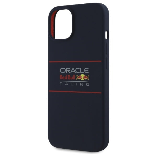 Силиконов твърд калъф Red Bull RBHMP14S24SIHSRV MagSafe за iPhone 14 6.1", тъмносин
