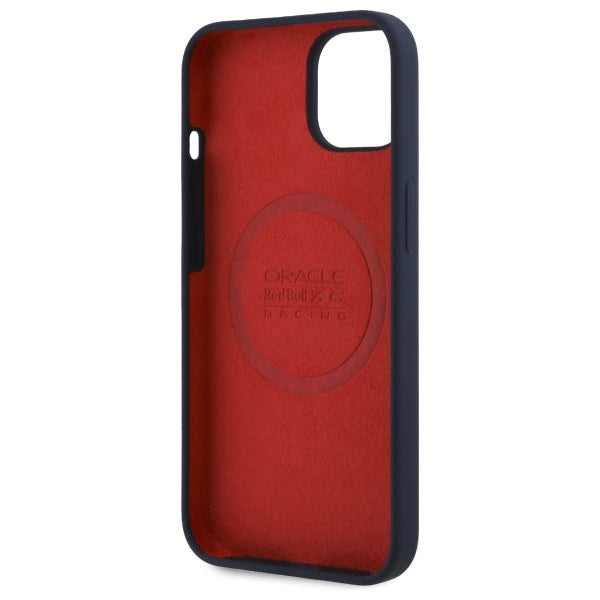 Силиконов твърд калъф Red Bull RBHMP14S24SIHSRV MagSafe за iPhone 14 6.1", тъмносин