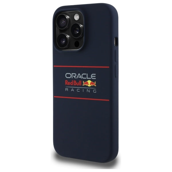 Силиконов твърд калъф Red Bull RBHMP14L24SIHSRV MagSafe за iPhone 14 Pro 6.1", морско синьо с хоризонтален логотип