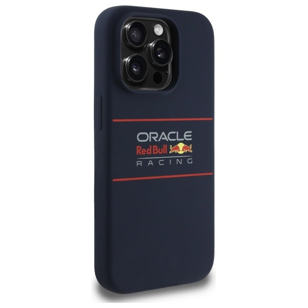 Силиконов твърд калъф Red Bull RBHMP14L24SIHSRV MagSafe за iPhone 14 Pro 6.1", морско синьо с хоризонтален логотип