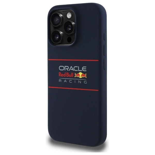 Силиконов твърд калъф Red Bull RBHMP15L24SIHSRV MagSafe за iPhone 15 Pro 6.1", тъмносин