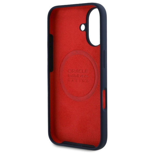 Силиконов твърд калъф Red Bull RBHMP16M24SIHSRV MagSafe за iPhone 16 Plus 6.7", тъмносин