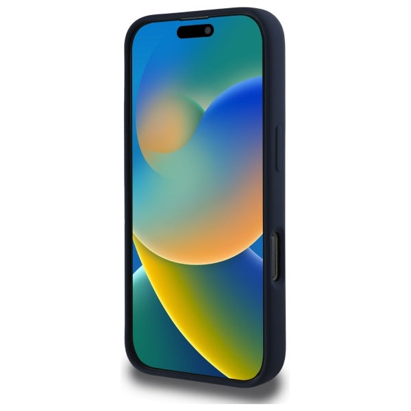 Силиконов калъф Red Bull RBHMP16X24SIHSRV Horizontal Logo MagSafe за iPhone 16 Pro Max 6.9", тъмносин