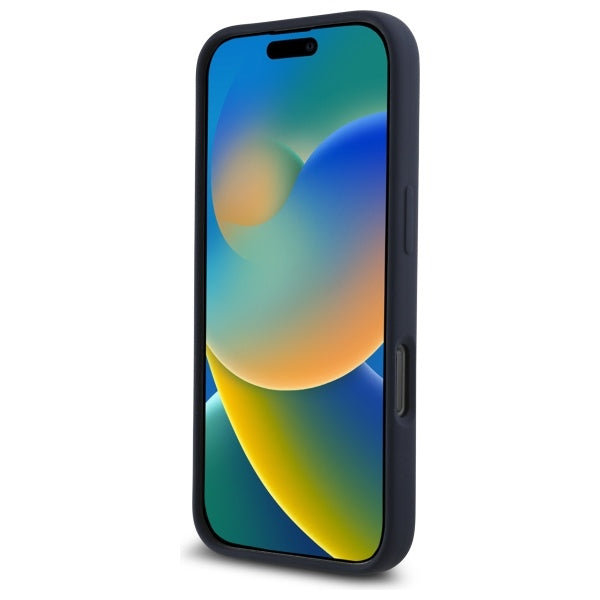 Силиконов калъф Red Bull RBHMP16X24SIOLRV Vertical Logo MagSafe за iPhone 16 Pro Max 6.9", тъмносин
