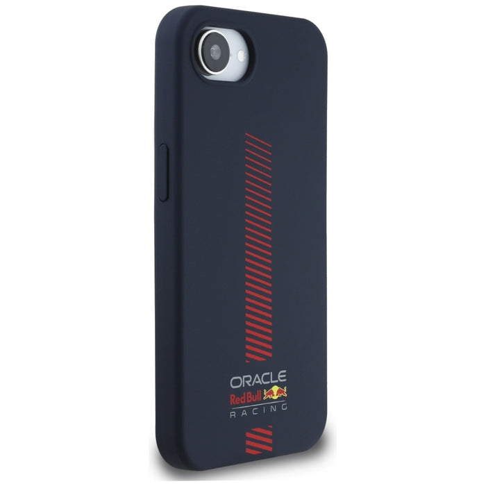 Силиконов калъф Red Bull с Powerbar MagSafe за iPhone 16e / 17e, тъмносинен