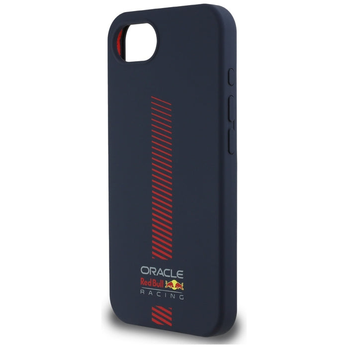Силиконов калъф Red Bull с Powerbar MagSafe за iPhone 16e / 17e, тъмносинен