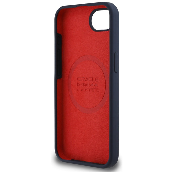 Силиконов калъф Red Bull с Powerbar MagSafe за iPhone 16e / 17e, тъмносинен
