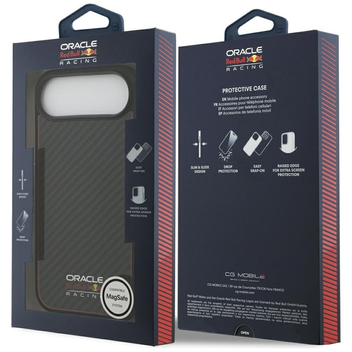 Калъф Red Bull Kevlar Logo Matt MagSafe за iPhone Air, черен