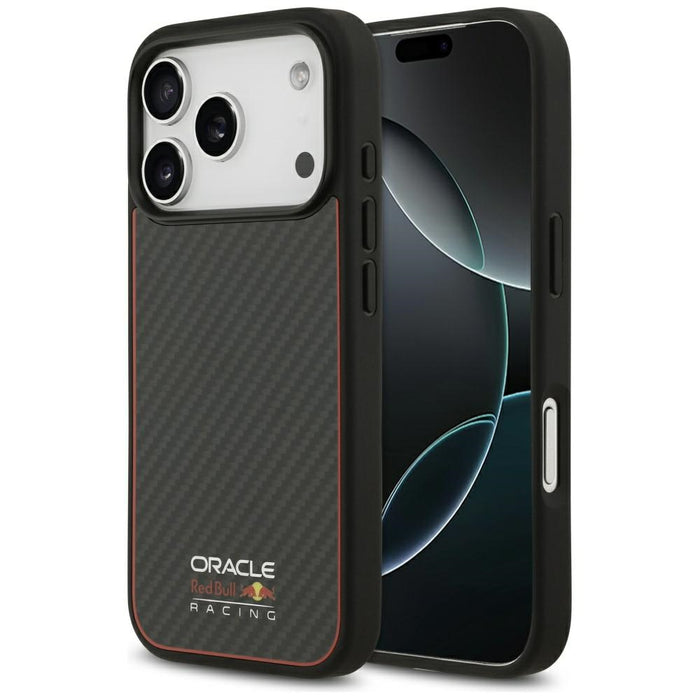 Калъф Red Bull Kevlar Logo Matt MagSafe за iPhone 17 Pro, черен