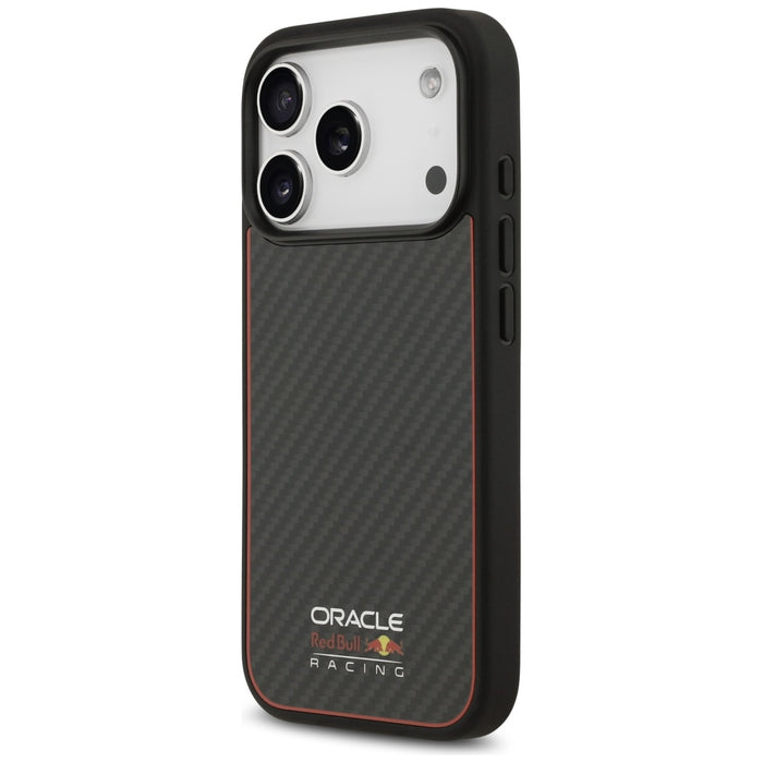 Калъф Red Bull Kevlar Logo Matt MagSafe за iPhone 17 Pro, черен
