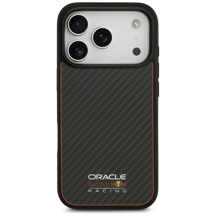 Калъф Red Bull Kevlar Logo Matt MagSafe за iPhone 17 Pro, черен