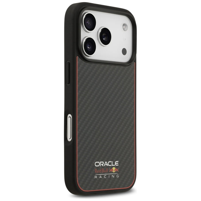 Калъф Red Bull Kevlar Logo Matt MagSafe за iPhone 17 Pro, черен
