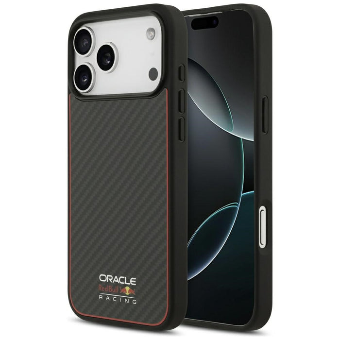 Калъф Red Bull Kevlar Logo Matt MagSafe за iPhone 17 Pro Max, черен