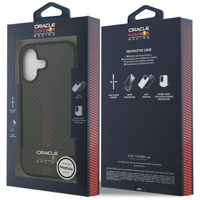 Калъф Red Bull Kevlar Powerbar MagSafe за iPhone 17, черен