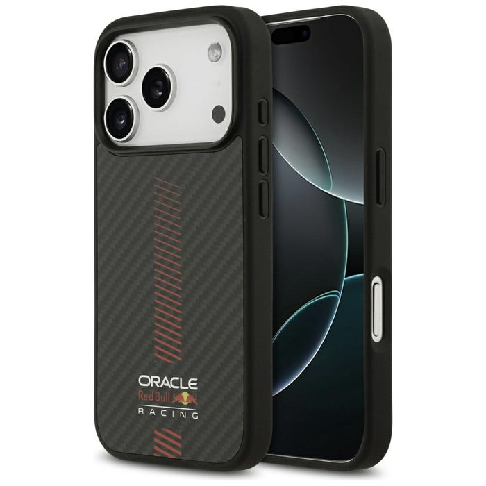 Калъф Red Bull Kevlar Powerbar MagSafe за iPhone 17 Pro, черен