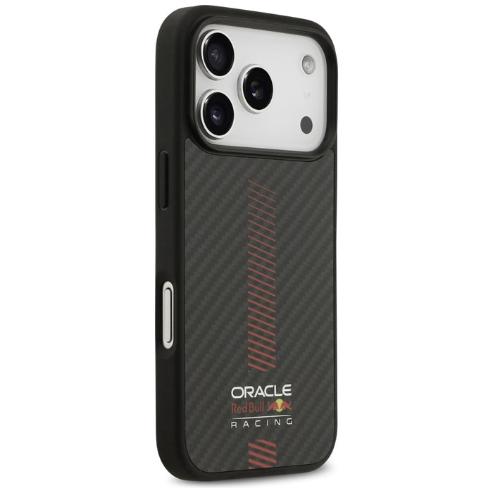 Калъф Red Bull Kevlar Powerbar MagSafe за iPhone 17 Pro, черен