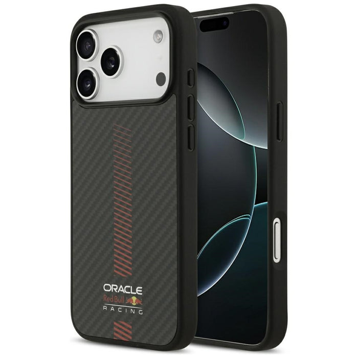 Калъф Red Bull Kevlar Powerbar MagSafe за iPhone 17 Pro Max, черен