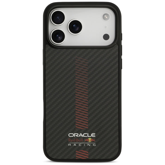 Калъф Red Bull Kevlar Powerbar MagSafe за iPhone 17 Pro Max, черен