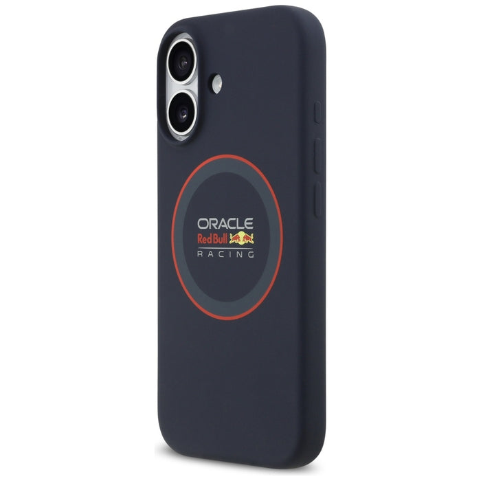 Силиконов калъф Red Bull Red Ring MagSafe за iPhone 17, тъмносин