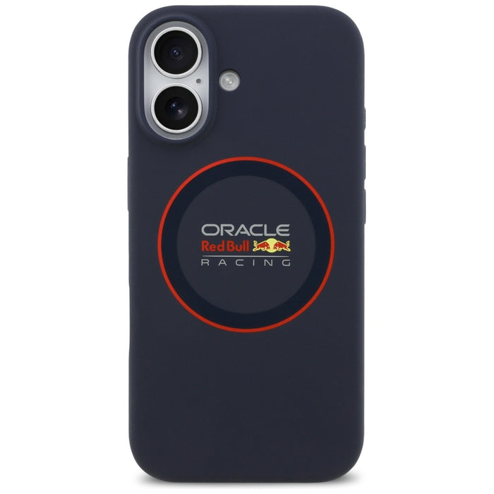 Силиконов калъф Red Bull Red Ring MagSafe за iPhone 17, тъмносин