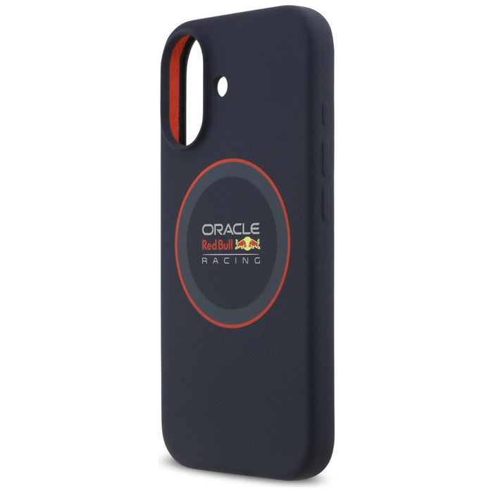 Силиконов калъф Red Bull Red Ring MagSafe за iPhone 17, тъмносин